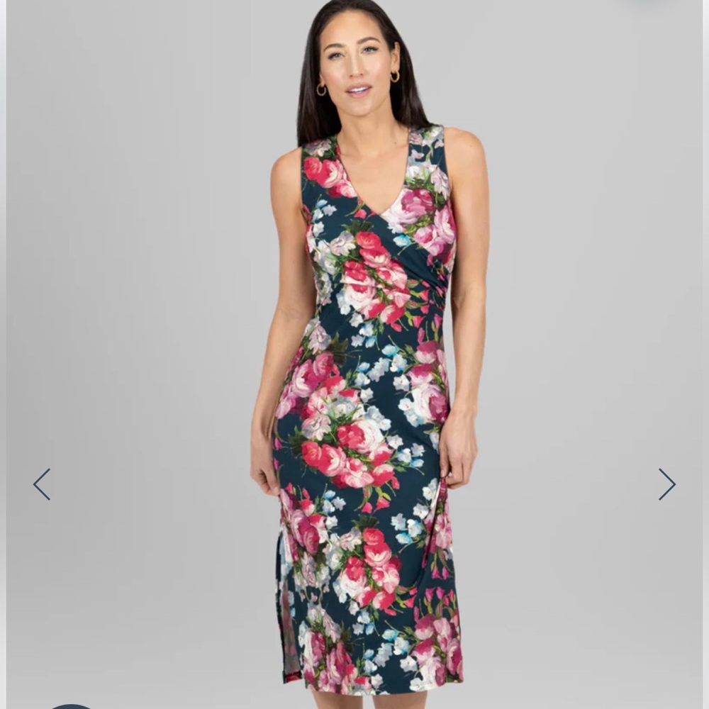 Kira Grace Wrap Dress Sizes L S Amazing Quality Fabric and Fit! Beautiful Floral